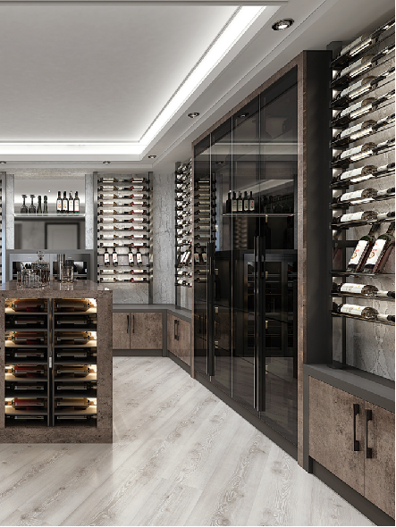 Kitchen and Wine Cabinet